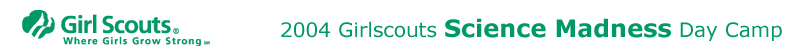 Girlscouts Science Madness Day Camp